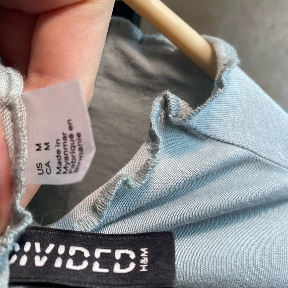 Mock neck H&M Sea Foam Shirt - Picture 3 of 3